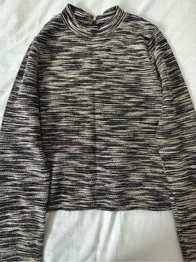 H&M Marled Sweater - Black & White